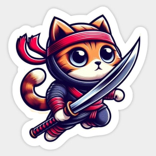 Ninja cat Sticker